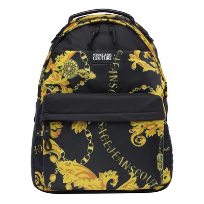 Versace Jeans Couture Chain Couture Nylon Print Backpack