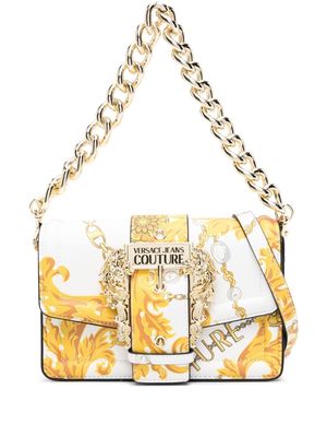 Versace Jeans Couture Chain Couture-print crossbody bag - White