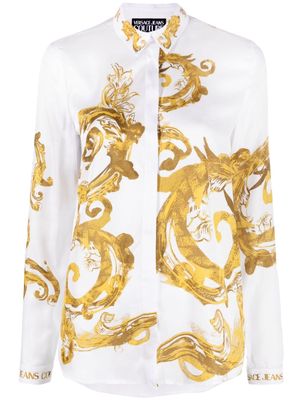 Versace Jeans Couture Chain Couture-print logo shirt - White