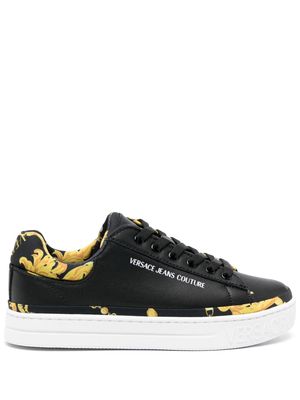 Versace Jeans Couture Chain Couture-print low-top sneakers - Black