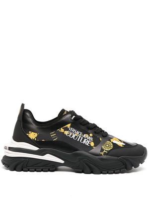 Versace Jeans Couture Chain Couture-print sneakers - Black