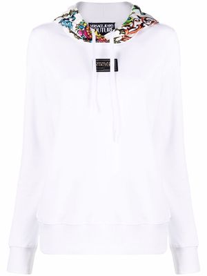 Versace Jeans Couture contrast hood hoodie - White