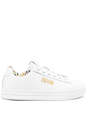 Versace Jeans Couture Court leather sneakers - White