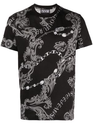 Versace Jeans Couture Couture Chain-print T-shirt - Black