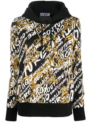 Versace Jeans Couture Couture logo-print hoodie - Black