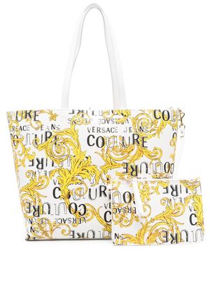 Versace Jeans Couture Couture-print tote bag - White