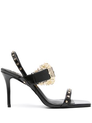 Versace Jeans Couture Emily 85mm studded slingback sandals - Black