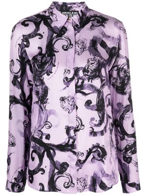 Versace Jeans Couture filigree-print shirt - Purple