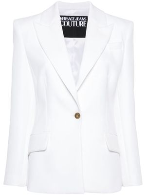 Versace Jeans Couture fitted single-breasted blazer - White