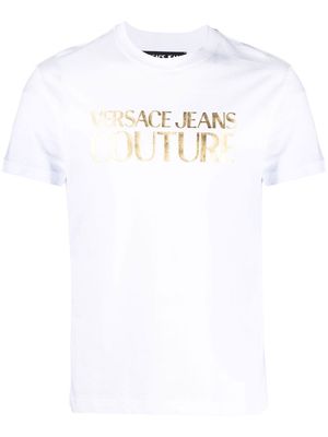 Versace Jeans Couture foil logo cotton T-shirt - White