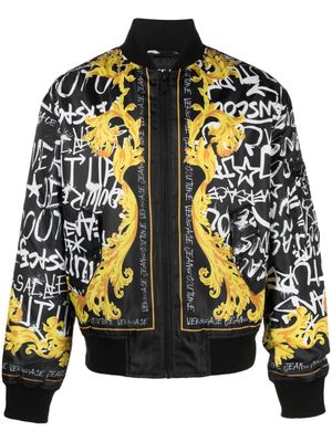 Versace Jeans Couture graphic-print bomber jacket - Black