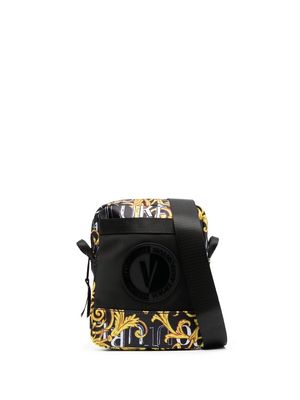 Versace Jeans Couture graphic-print messenger bag - Black