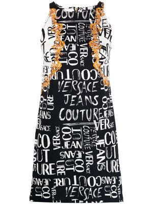 Versace Jeans Couture graphic-print sleeveless dress - Black