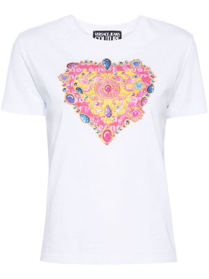 Versace Jeans Couture Heart Couture cotton T-shirt - White