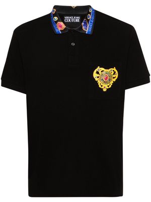 Versace Jeans Couture Heart Couture polo shirt - Black