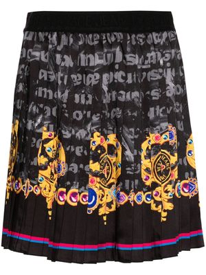 Versace Jeans Couture Heart Couture-print skirt - Black