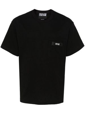 Versace Jeans Couture logo-appliqué cotton T-shirt - Black