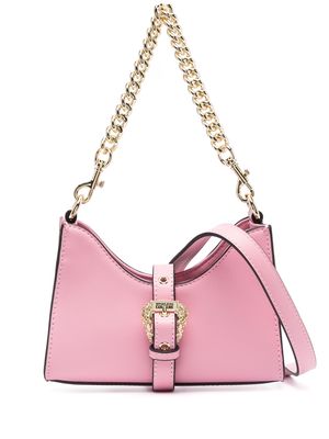 Versace Jeans Couture logo-buckle faux-leather tote bag - Pink