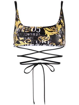 Versace Jeans Couture Logo Couture crop top - Black