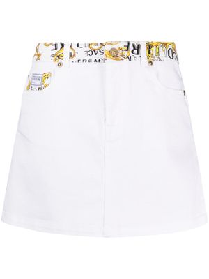 Versace Jeans Couture Logo Couture mini skirt - White