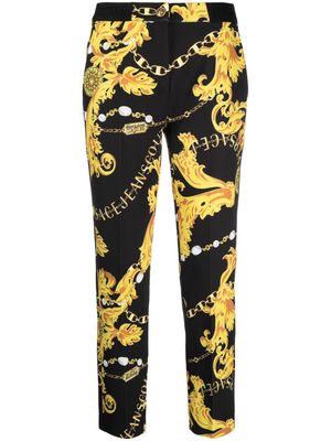 Versace Jeans Couture Logo Couture-print trousers - Black