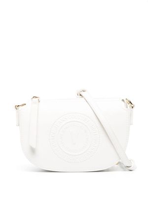 Versace Jeans Couture logo-debossed shoulder bag - White