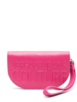 Versace Jeans Couture logo-debossed zip-fastening wallet - Pink