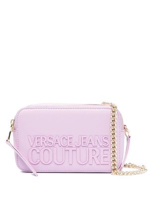 Versace Jeans Couture logo-embossed crossbody bag - Purple