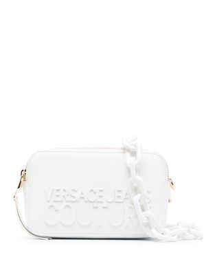Versace Jeans Couture logo-embossed crossbody bag - White