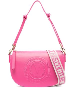 Versace Jeans Couture logo-embossed faux-leather tote bag - Pink