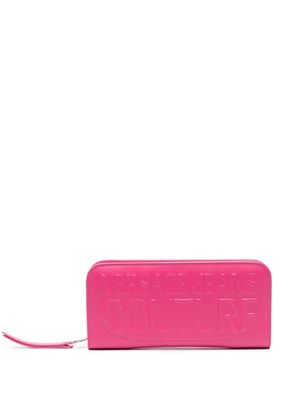Versace Jeans Couture logo-embossed faux-leather wallet - Pink