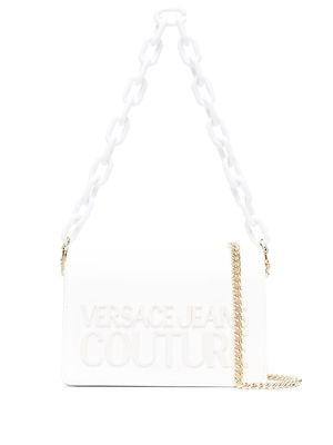 Versace Jeans Couture logo-embossed shoulder bag - White