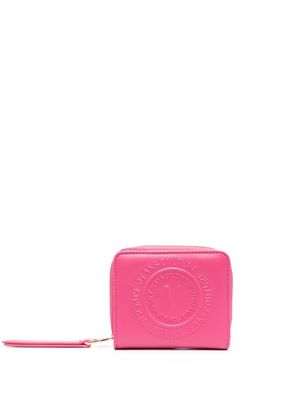 Versace Jeans Couture logo-embossed wallet - Pink