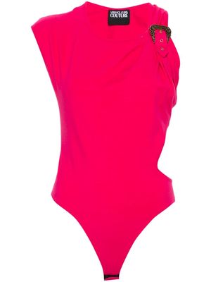 Versace Jeans Couture logo-engraved buckle bodysuit - Pink