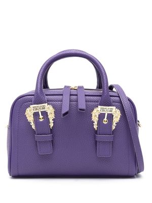 Versace Jeans Couture logo-engraved decorative-buckle tote bag - Purple