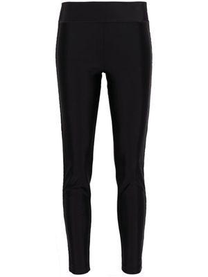 Versace Jeans Couture logo-jacquard leggings - Black