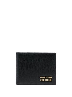 Versace Jeans Couture logo-lettering bi-fold wallet - Black
