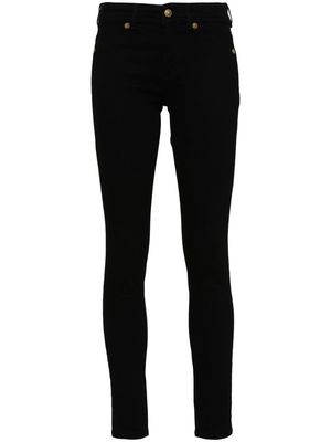 Versace Jeans Couture logo-lettering skinny jeans - Black