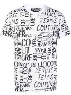 Versace Jeans Couture logo lettering T-shirt - White