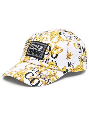 Versace Jeans Couture logo-patch detail baseball cap - White