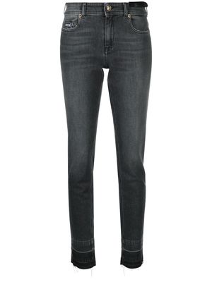 Versace Jeans Couture logo-patch skinny jeans - Grey