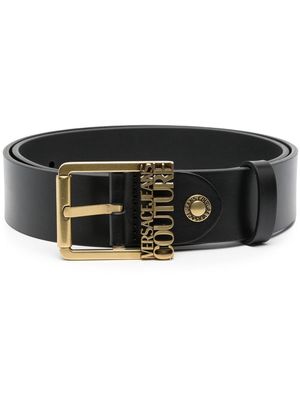 Versace Jeans Couture logo-plaque buckle belt - PK3 CUOIO MOUSSE