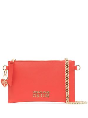 Versace Jeans Couture logo-plaque cross body bag - Red