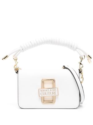 Versace Jeans Couture logo plaque lace-handle bag - White