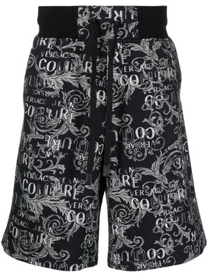 Versace Jeans Couture logo-print Bermuda shorts - Black