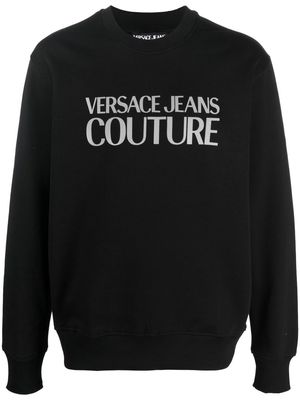 Versace Jeans Couture logo-print crew neck sweatshirt - Black