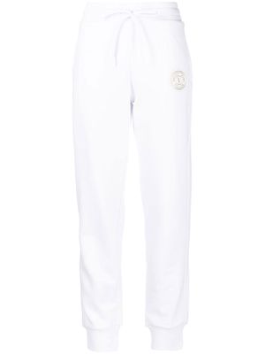Versace Jeans Couture logo-print detail track pants - White