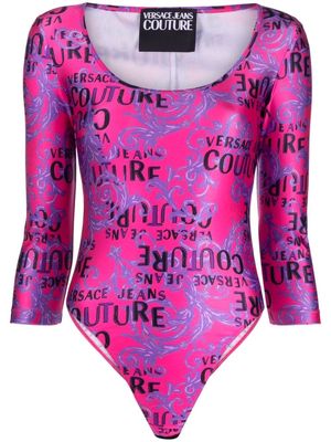 Versace Jeans Couture logo-print long-sleeve body - Pink