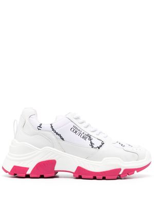 Versace Jeans Couture logo-print panelled-design sneakers - White