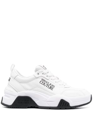Versace Jeans Couture logo-print round-toe sneakers - White